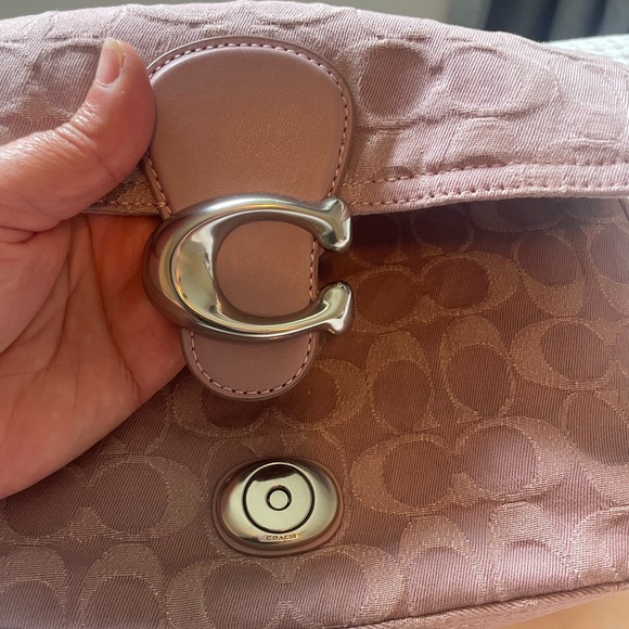 Coach Soft Tabby in Pale Purple/Pink Denim Bag - Picture 3 of 13